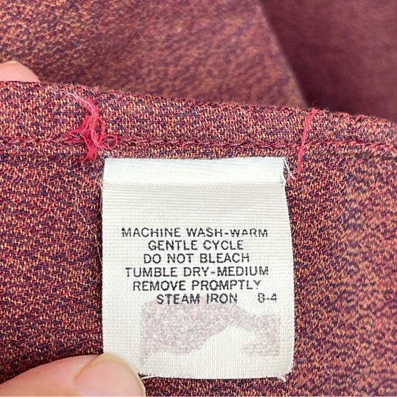 BURBERRYS OF LONDON VINTAGE FRONT BUTTON SHIRT SIZE LARGE - Picture 9 of 11